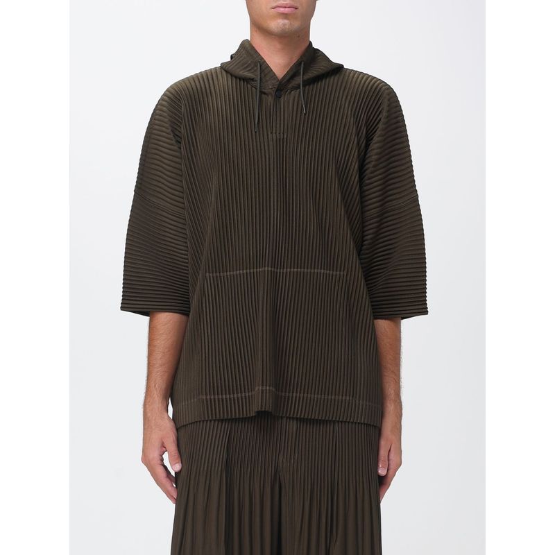 Homme Plisse Issey Miyake Men Homme Plisse Issey Miyake Pleated Cripe Hoodie